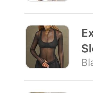 NWT Joah Brown Exposed Seams Long Sleeve